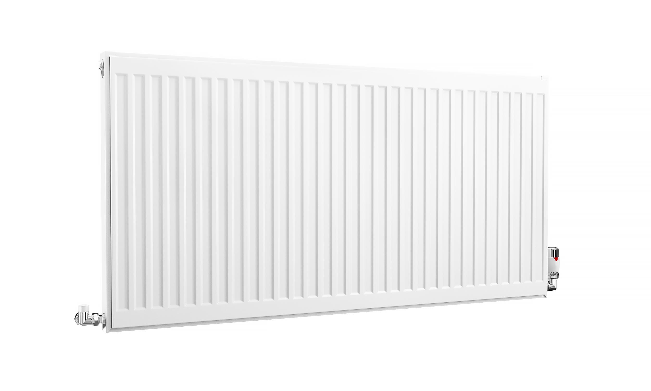 Kartell K-Rad Compact Horizontal Radiator, White, 600mm x 1200mm - Single Panel, Single Convector Price Comparisons | Compare The Build