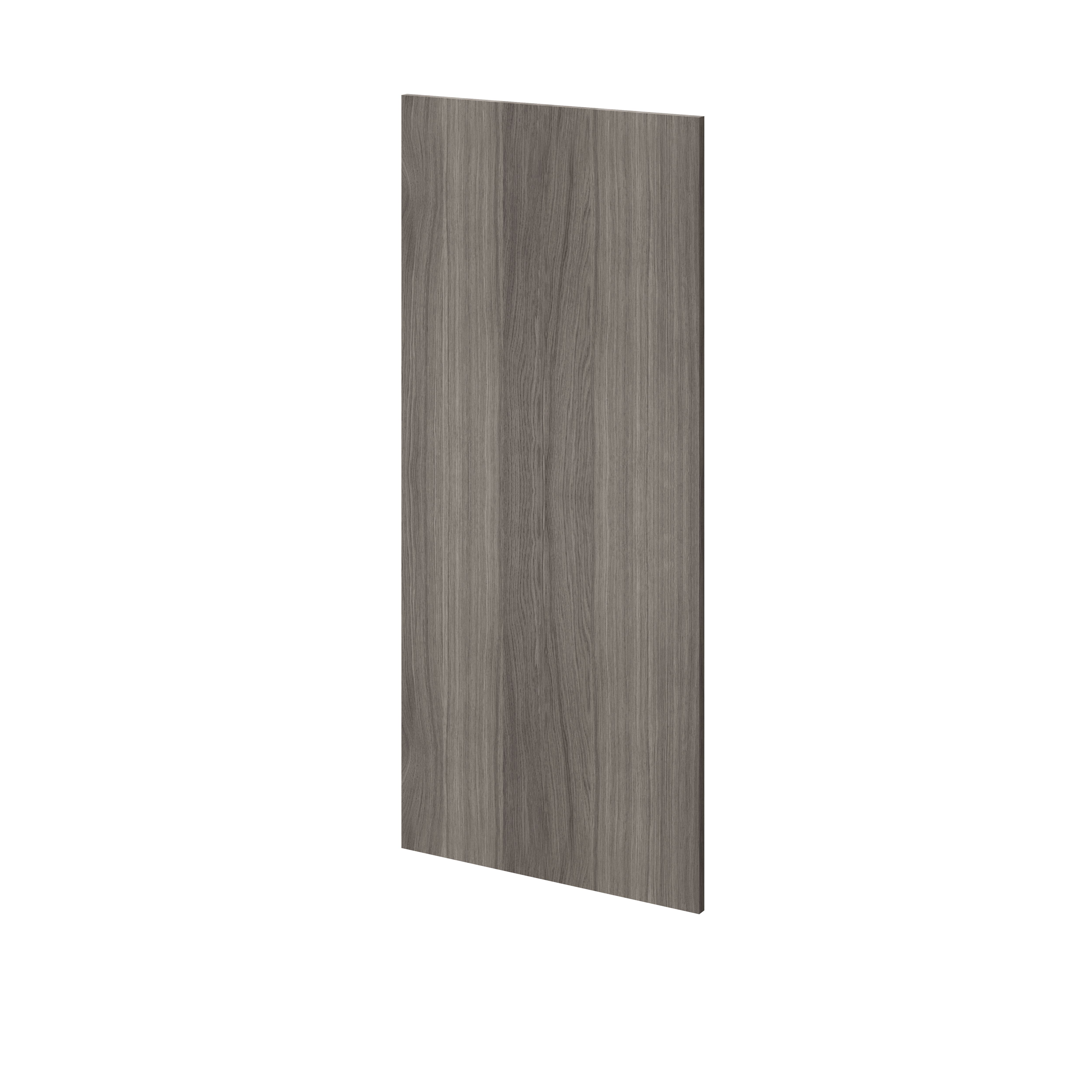 GoodHome Atomia Matt Grey Oak Effect Non-Mirrored Modular Furniture Door, (H) 1122mm (W) 497mm Price Comparisons | Compare The Build