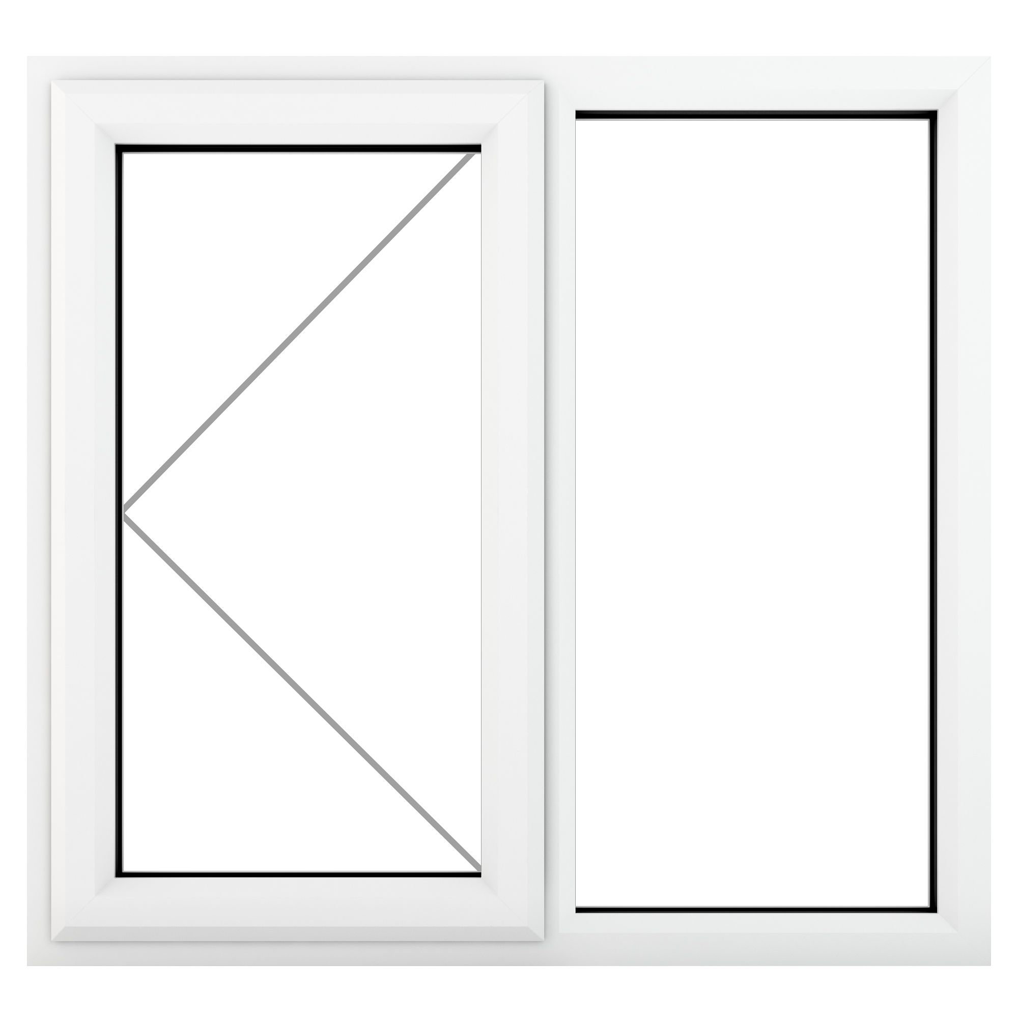 GoodHome Clear Double Glazed White Upvc Left-Handed Window, (H)1040mm (W)1190mm Price Comparisons | Compare The Build