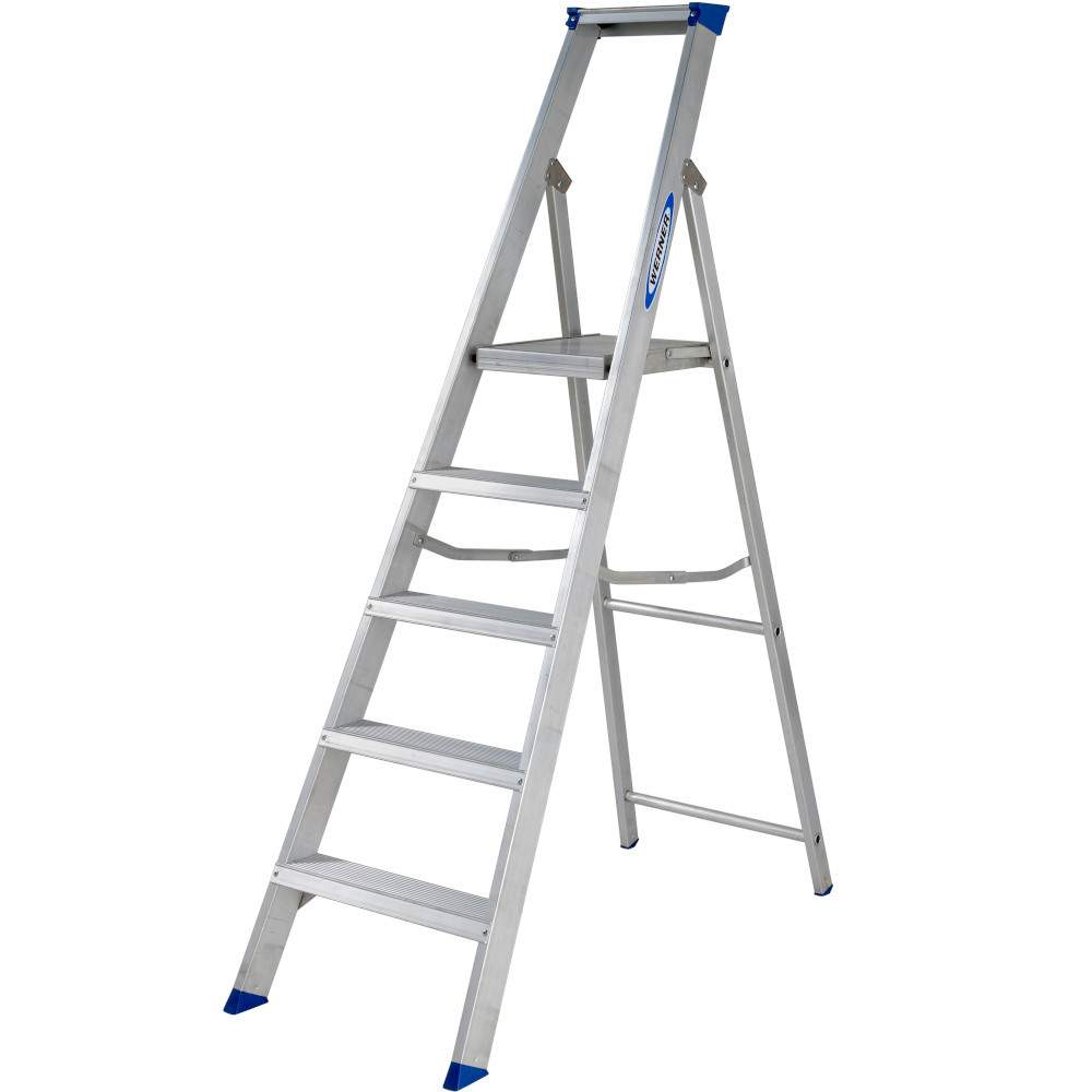 Werner 5 Tread MasterTrade Platform Stepladder - BS 2037 EN131 Professional 7150518 Price Comparisons | Compare The Build