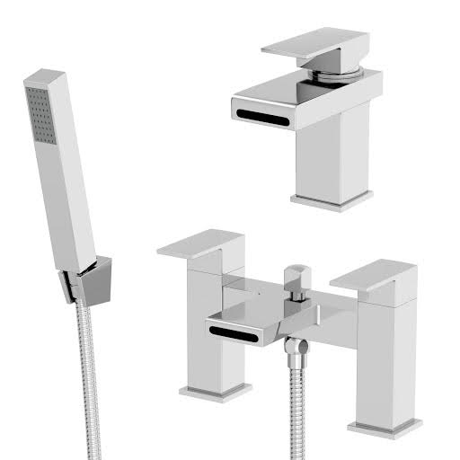 Architeckt Maderna Basin Mixer Tap and Bath Shower Mixer Tap Set Price Comparisons | Compare The Build