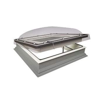 Fakro DEC-C U8 10001000 Z-Wave Flat Roof Dome &amp; Kerb - 1000mm x 1000mm Glass Polycarbonate Price Comparisons | Compare The Build