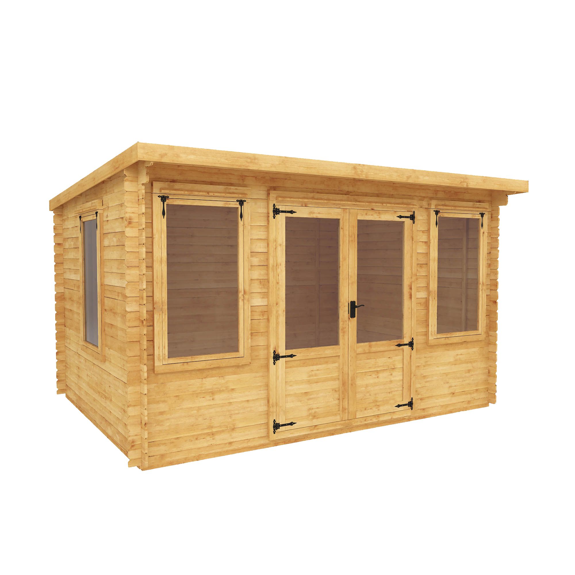 Mercia 4X3M Pent Tongue & Groove Cabin With Double Door | Compare The Build