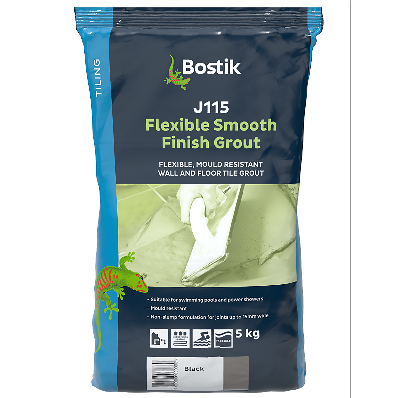 Bostik J115 Flexible Smooth Finish Tile Grout 5kg - Black Price Comparisons | Compare The Build