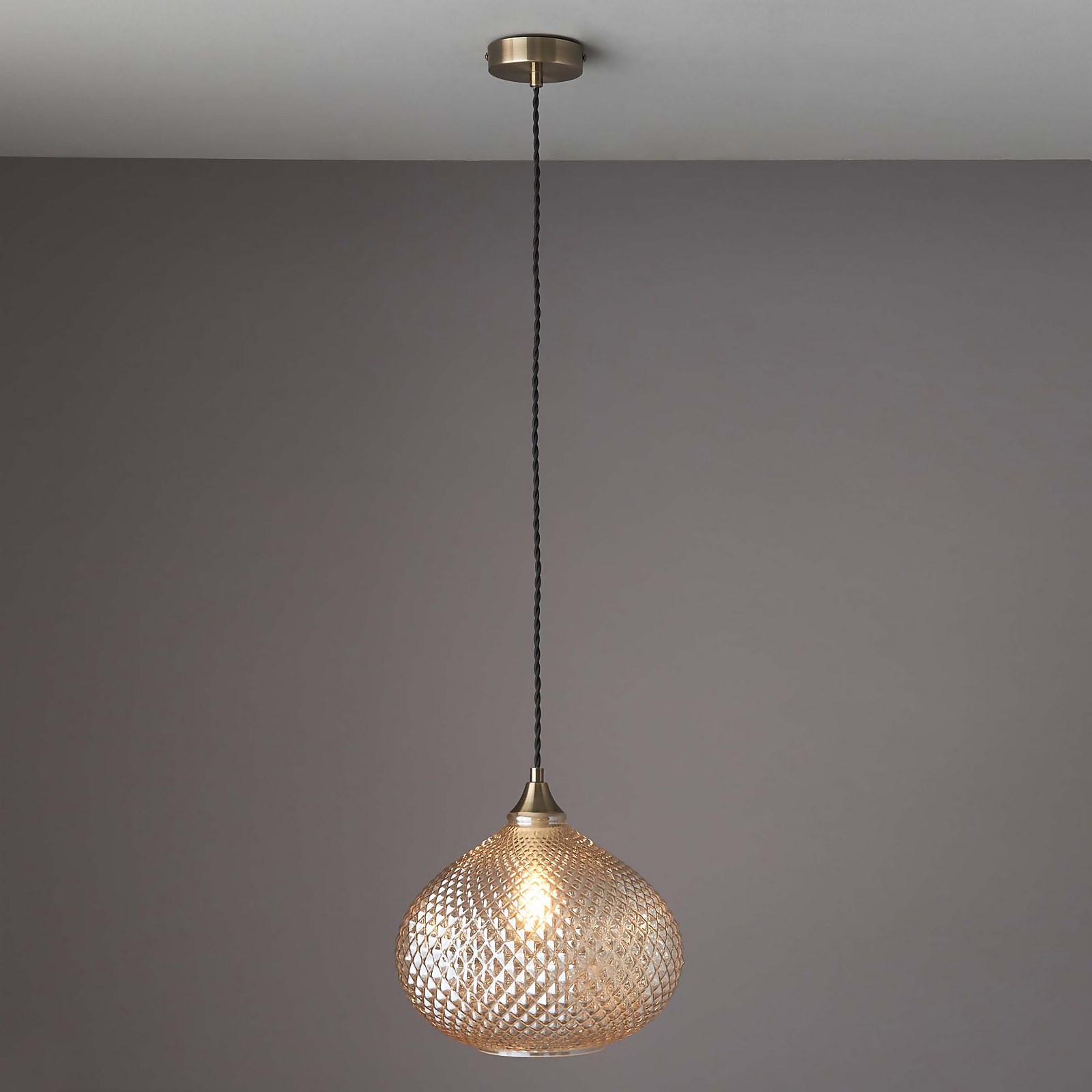 Tore more Pendant Ceiling Light - Brass Effect | Compare The Build