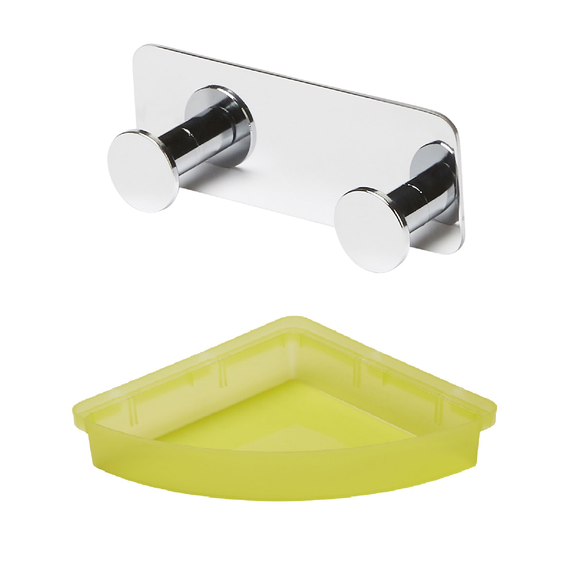 GoodHome Koros Translucent Green & Silver Effect Plastic & Steel Bathroom Accessory Set Price Comparisons | Compare The Build