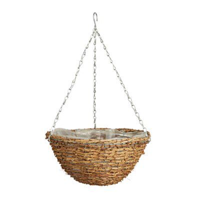 Gardman Natural Rustic Spot Hanging Basket, 35.56Cm | Compare The Build