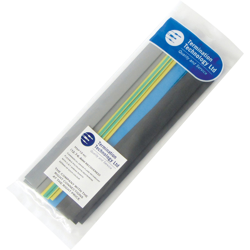Termination Technology Heat Shrink Sleeving Pack Assorted Colours 9.5mm Polyolefin Price Comparisons | Compare The Build