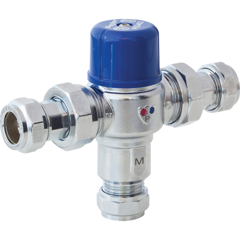 Pegler Yorkshire Pegler PEG402 TMV2 & TMV3 Thermostatic Mixing Valve 15mm Brass Price Comparisons | Compare The Build