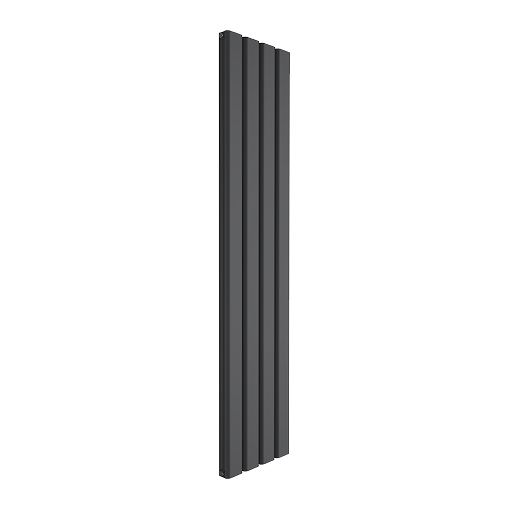 Reina Vicari Vertical Aluminium Designer Radiator, Anthracite, 1800mm x 400mm Price Comparisons | Compare The Build