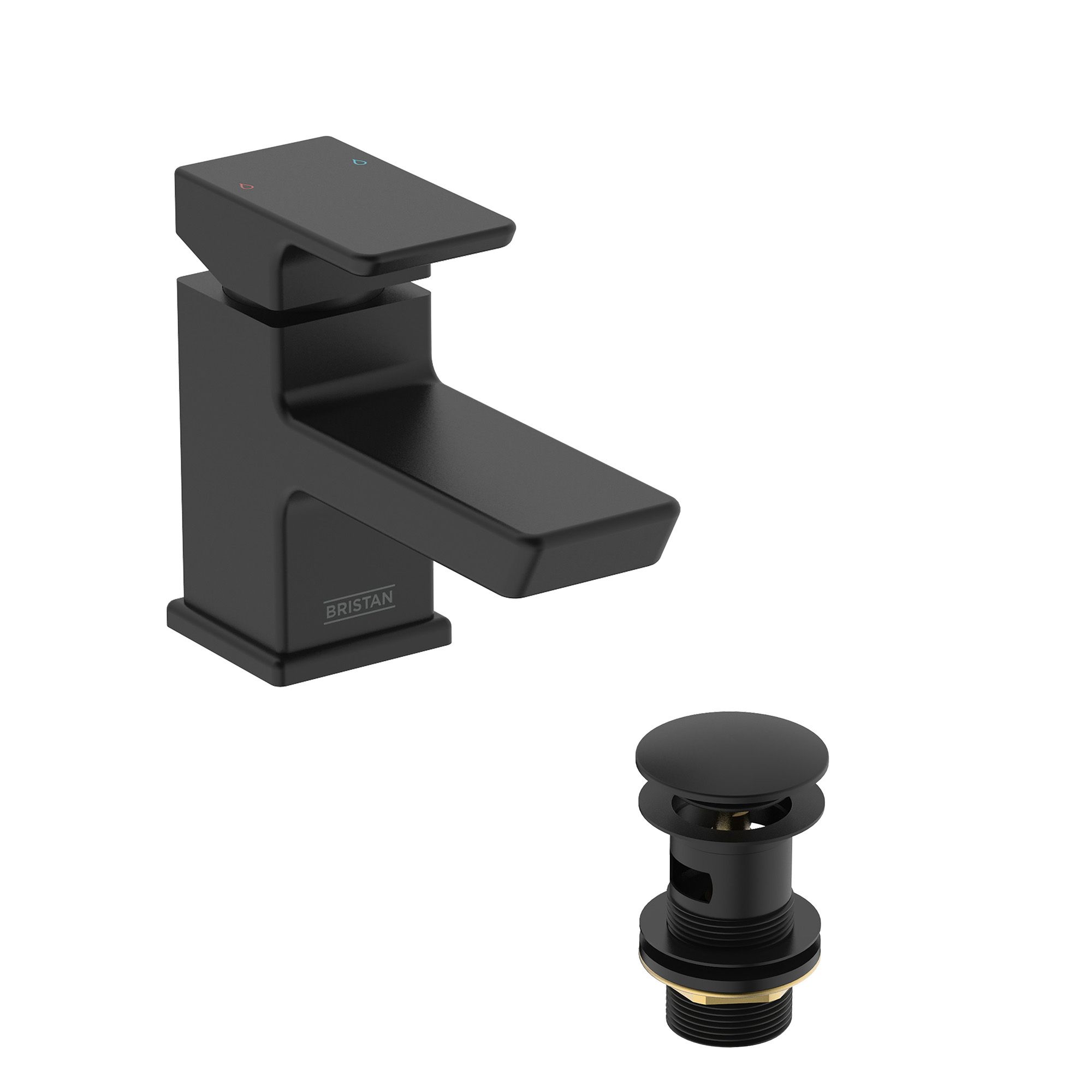 Bristan Noctis 1 Lever Black Contemporary Deck Mixer Tap Price Comparisons | Compare The Build