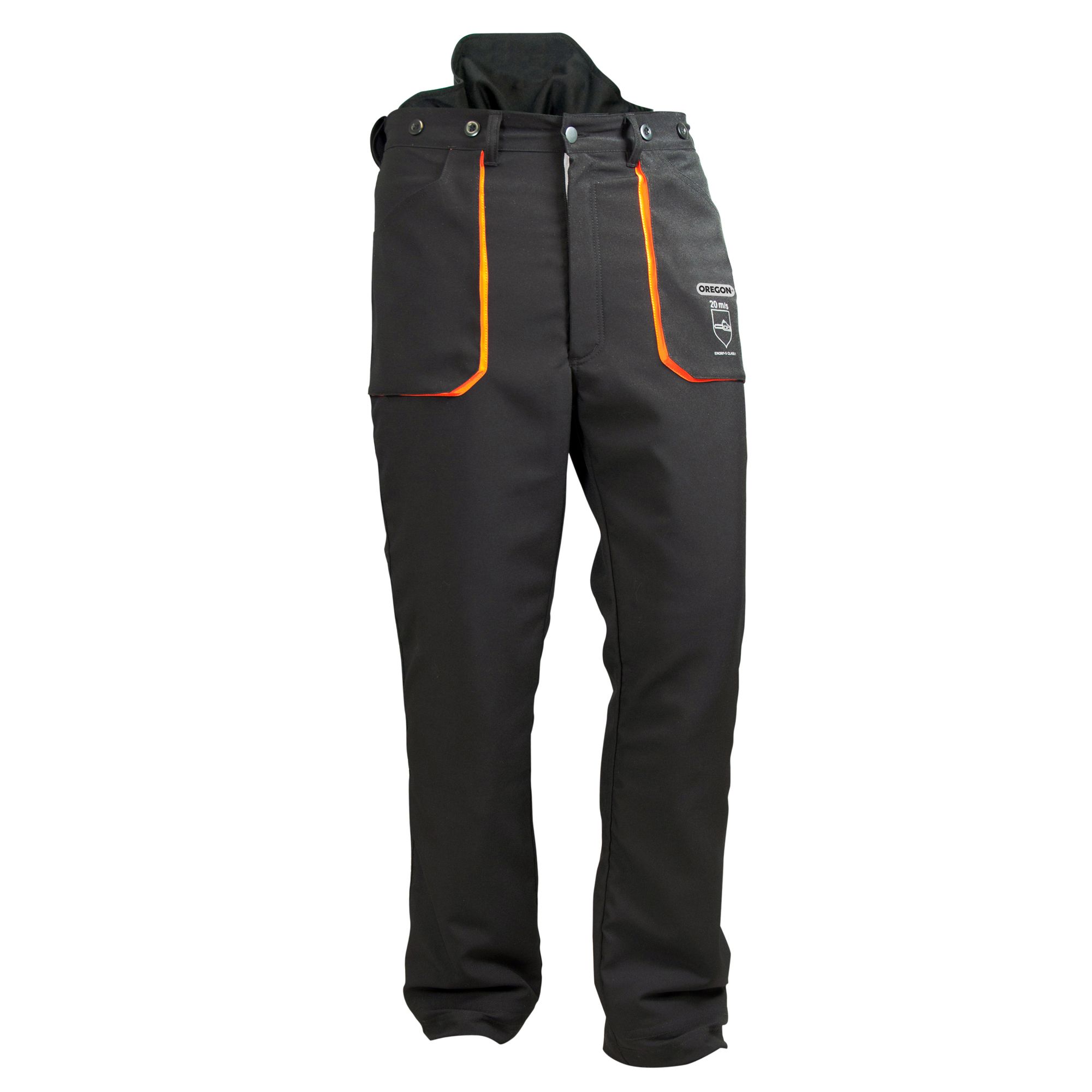 Oregon Yukon Black & Orange Chainsaw Trousers (W)44" (L)32" Price Comparisons | Compare The Build