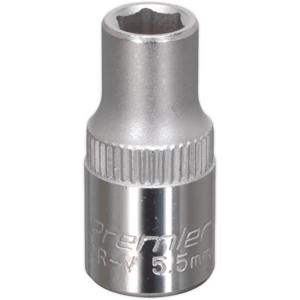 Sealey 1/4" Drive Hexagon WallDrive Socket Metric 1/4" 5.5mm | Compare The Build