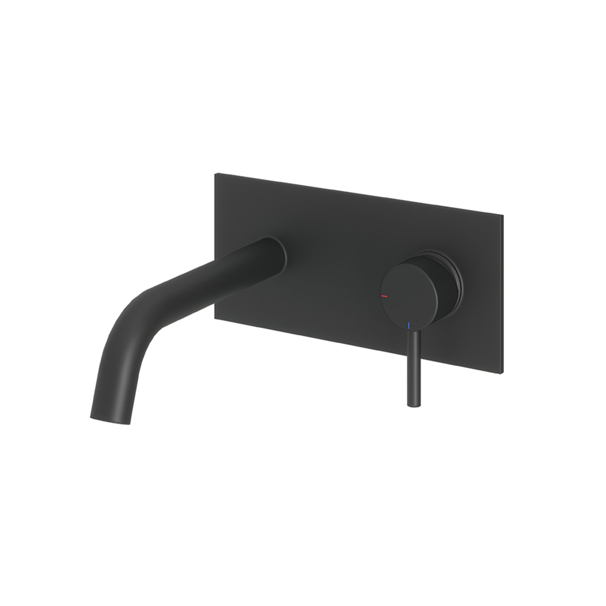 Aquadry Oria 1 Lever Matt Black Wall Tap Price Comparisons | Compare The Build