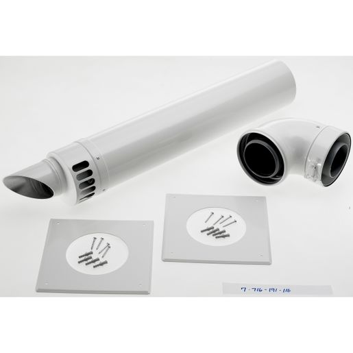 Worcester Bosch Horizontal Flue Kit 125 mm 7716191116 Price Comparisons | Compare The Build