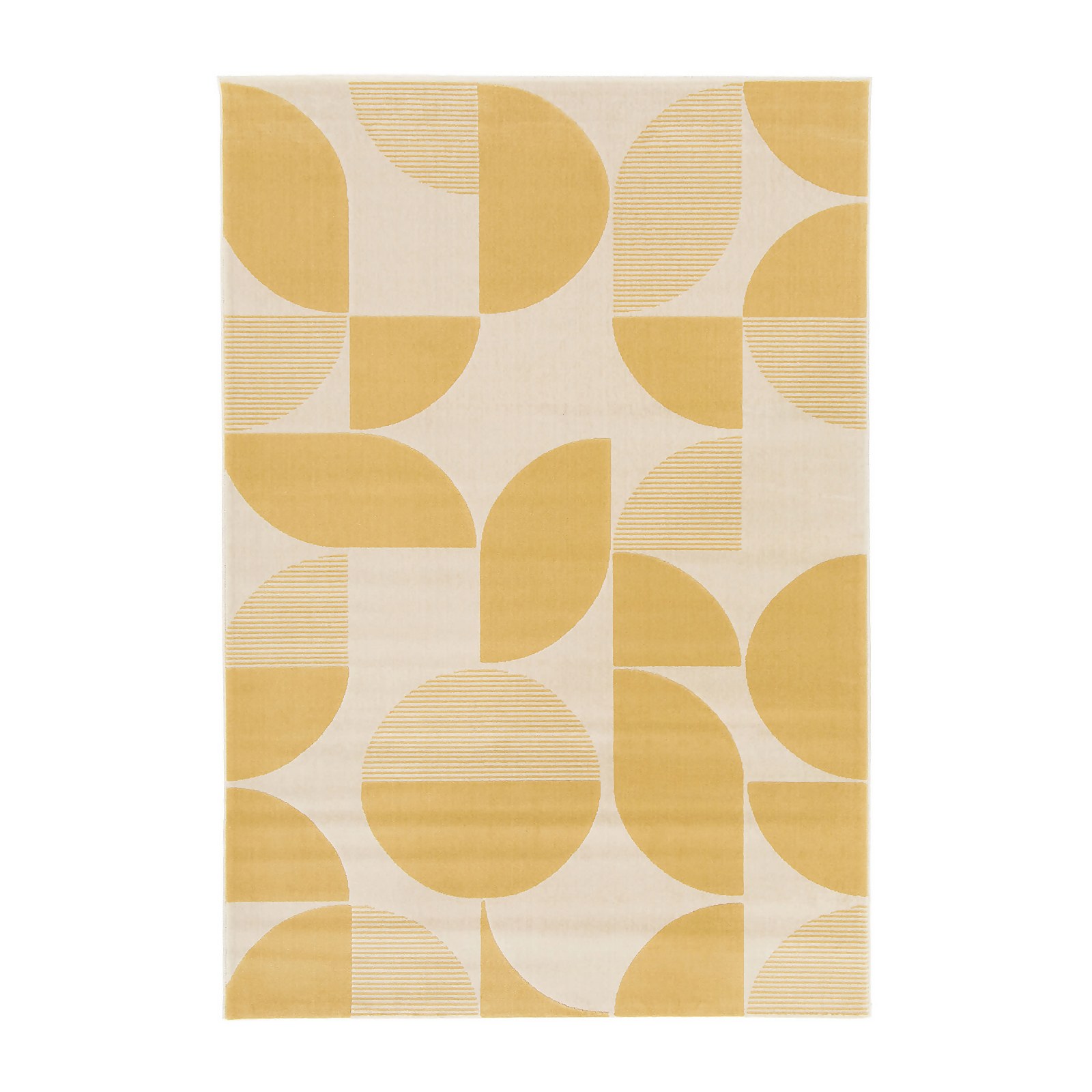 Geometric Rug - Ochre - 120x170cm Price Comparisons | Compare The Build