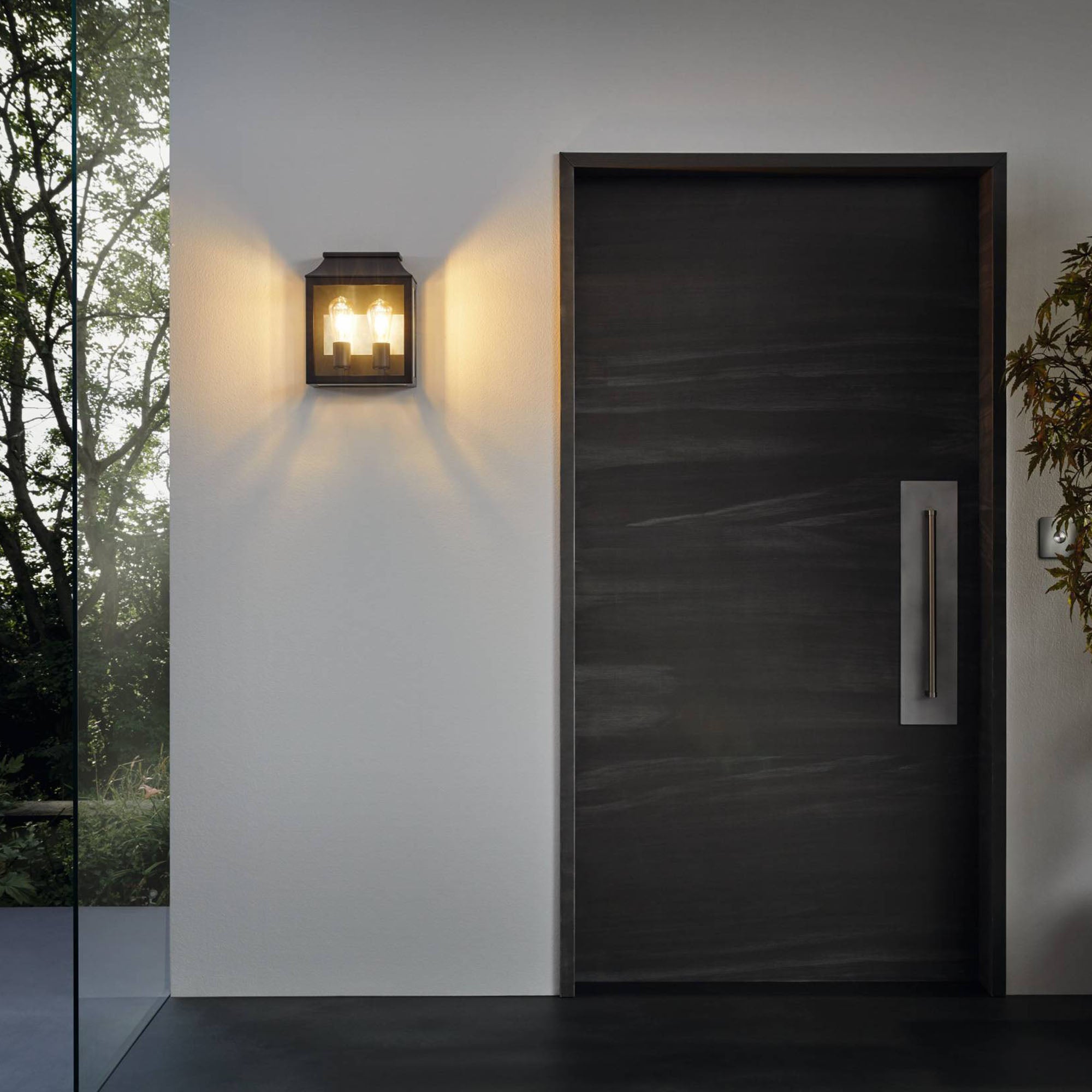EGLO Soncino 2 Light Industrial Outdoor Wall Light Black Price Comparisons | Compare The Build