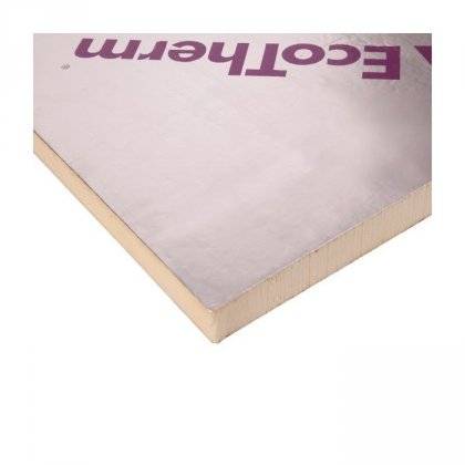Ecotherm Eco-Versal PIR Insulation Board (2400mm x 1200mm x 80mm) (8' x 4') 2.88m2 Price Comparisons | Compare The Build