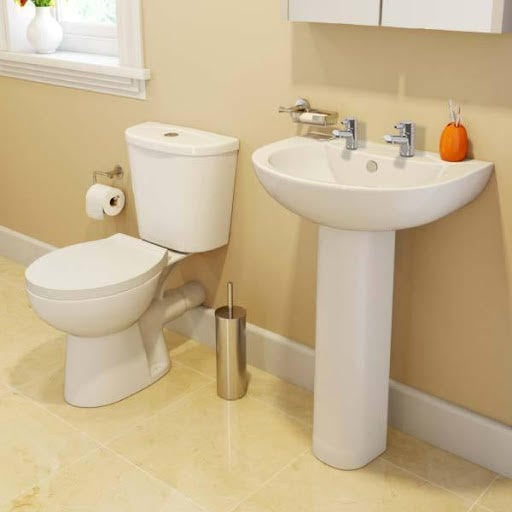 Essentials Toilet & Basin Cloakroom Suite - 2 Tap Hole | Compare The Build