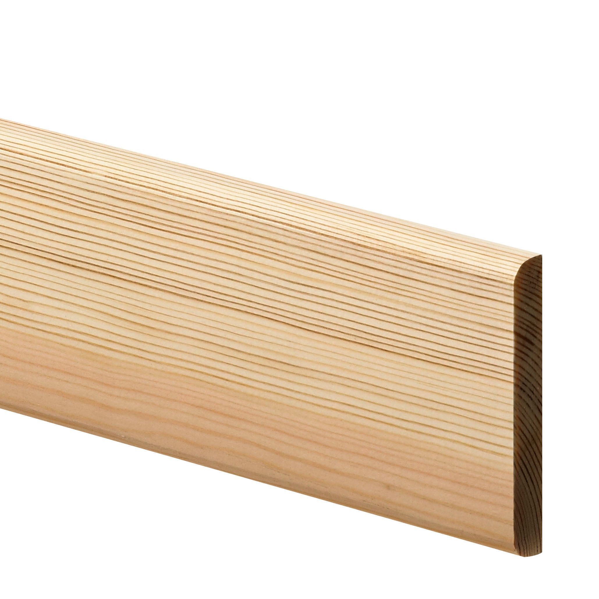 Smooth Pine Bullnose Architrave (L)2.1m (W)69mm (T)12mm, Pack of 5 | Compare The Build