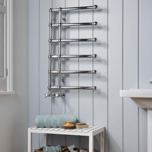 Towelrads Blandford Heated Towel Rail - Chrome 800 x 500mm Price Comparisons | Compare The Build