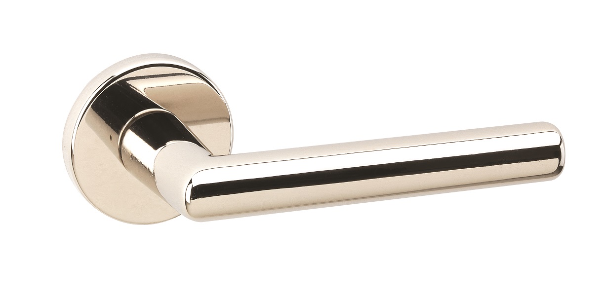 Urfic Easy Click Titan 5300 Polished Nickel Lever On Rose Door Handle Set. No Tools Or Fixings Required. 52mm Rose Diameter | Compare The Build