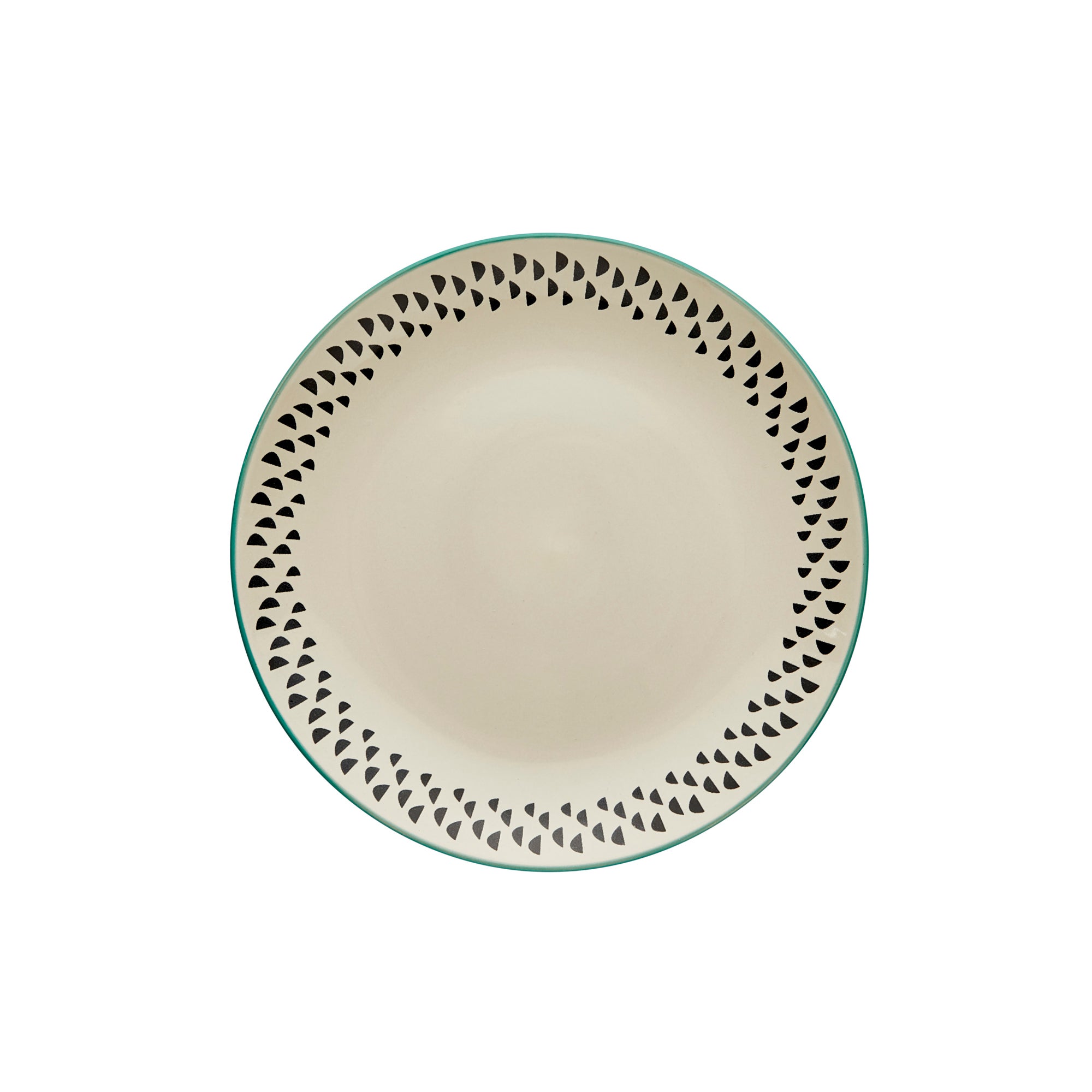 Global Teal Stoneware Dinner Plate Green, White and Black Price Comparisons | Compare The Build