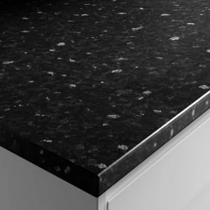 Wickes Laminate Worktop - Black Slate Effect 600mm x 38mm x 3m Price Comparisons | Compare The Build