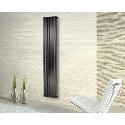 Towelrads Merlo Anthracite Vertical Radiator 1800mm x 435mm | Compare The Build