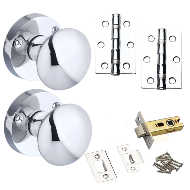 Victorian Sprung Mortice Door Knob Pack - Polished Chrome Price Comparisons | Compare The Build