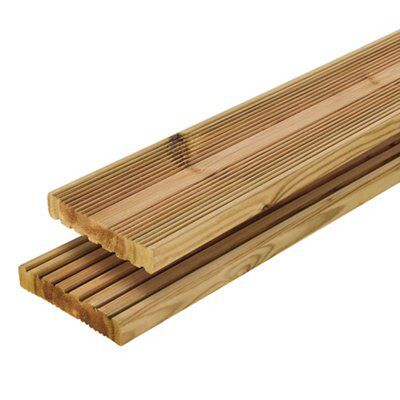 GoodHome Lemhi Pine Deck Board (L)2.4M (W)144mm (T)27mm Price Comparisons | Compare The Build