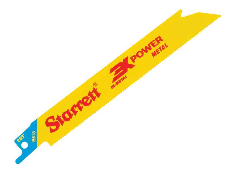 Starrett STRB6185 B618-5 Bi-Metal Reciprocating Blade, Metal Straight 152mm 18 TPI (Pack 5) Price Comparisons | Compare The Build