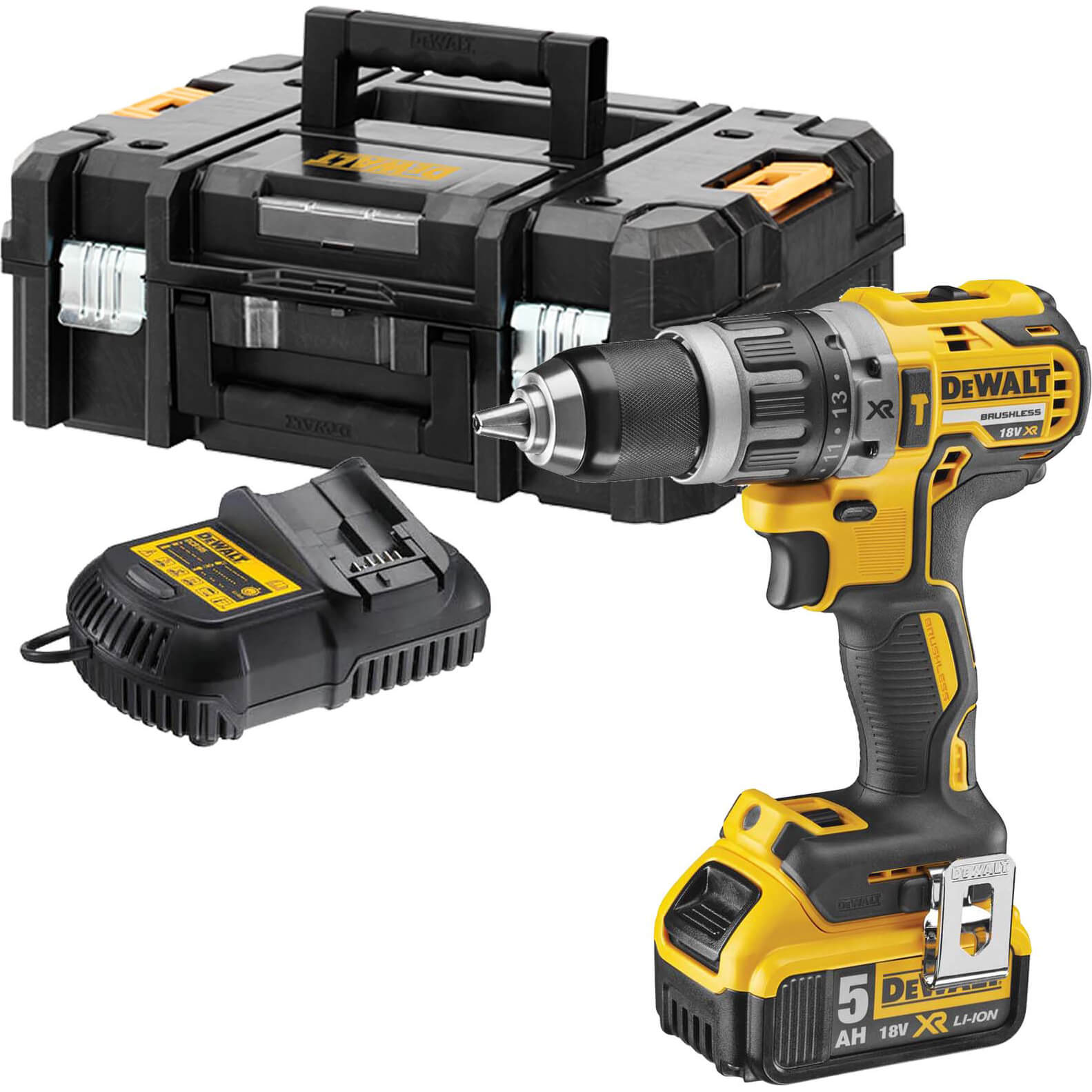 DeWalt DCD796 18v XR Brushless Cordless Combi Drill 1 x 5ah Li-ion Charger Case Price Comparisons | Compare The Build