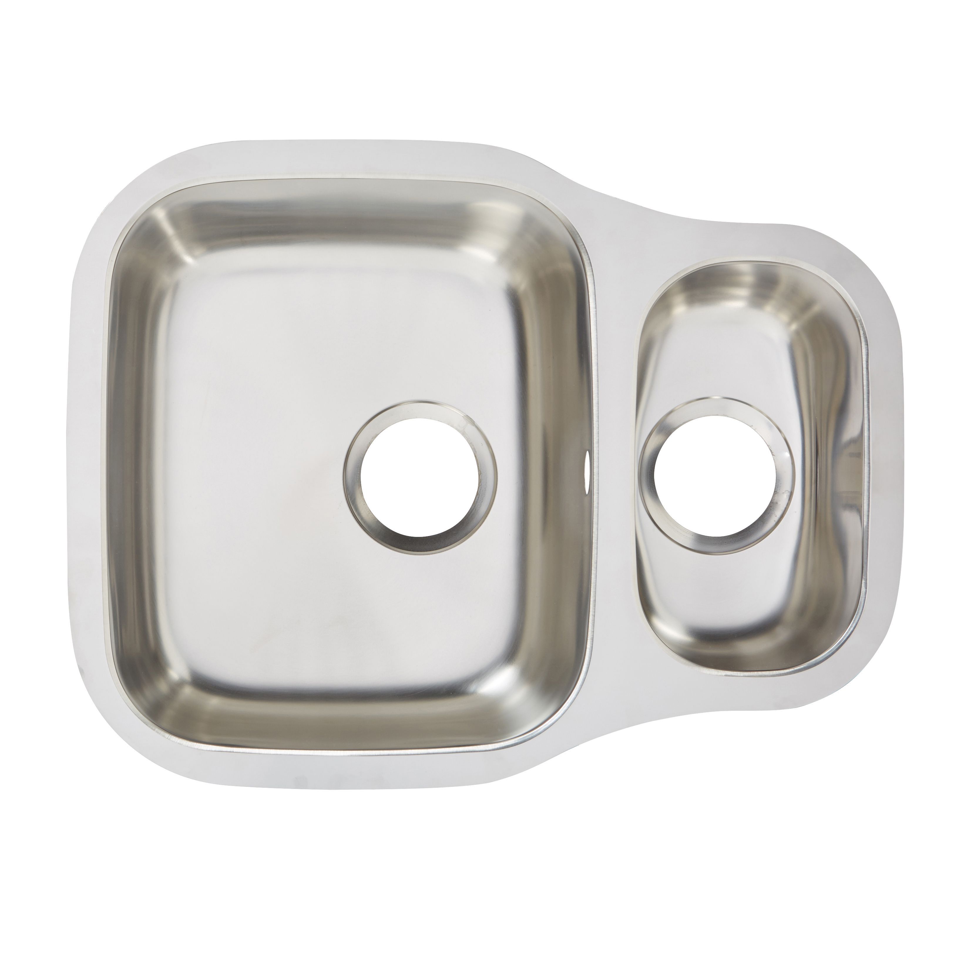 Cooke & Lewis Foucault Inox Stainless Steel Square 1.5 Bowl Sink (W)456mm | Compare The Build