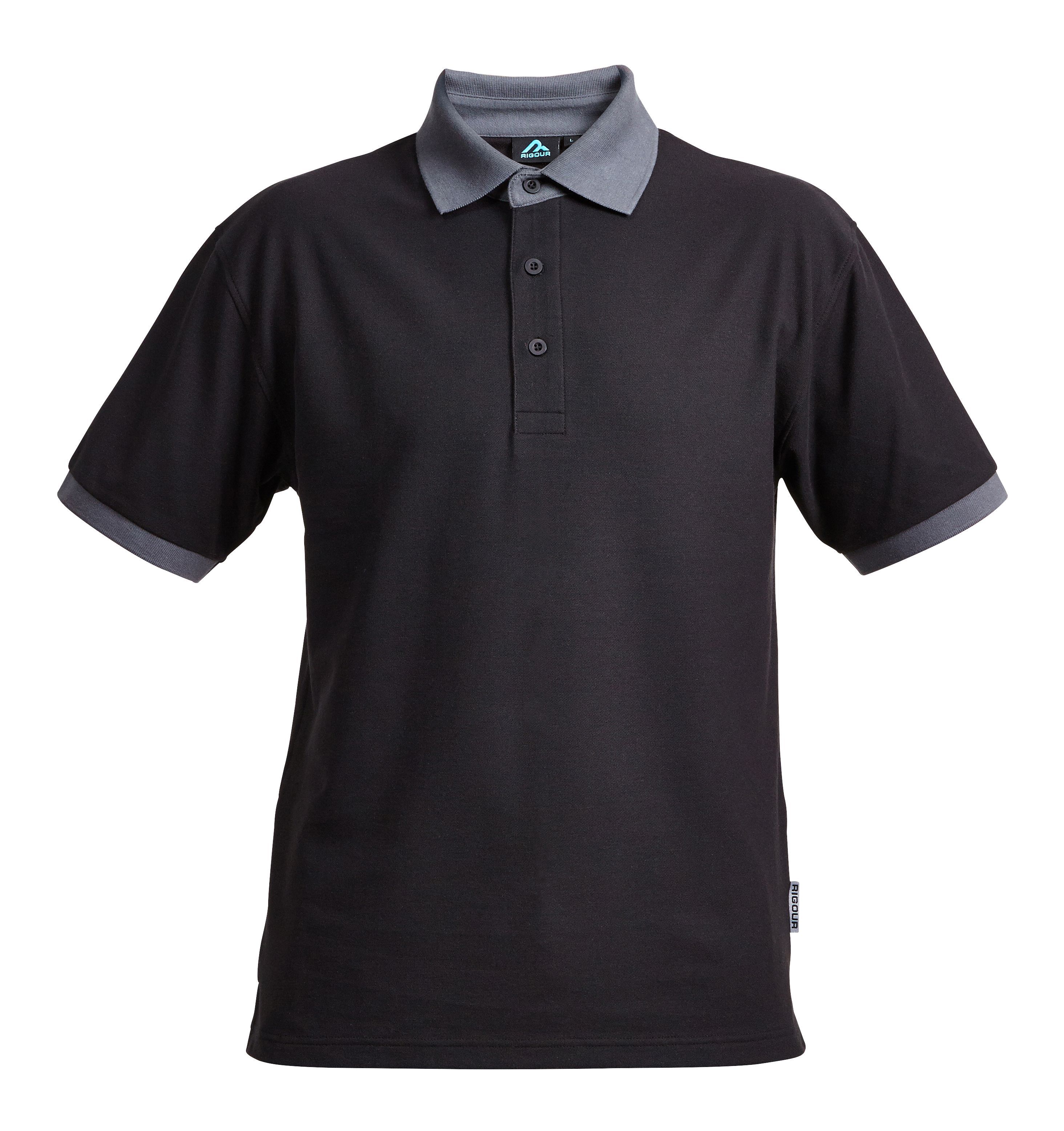 Rigour Black Polo Shirt Large | Compare The Build