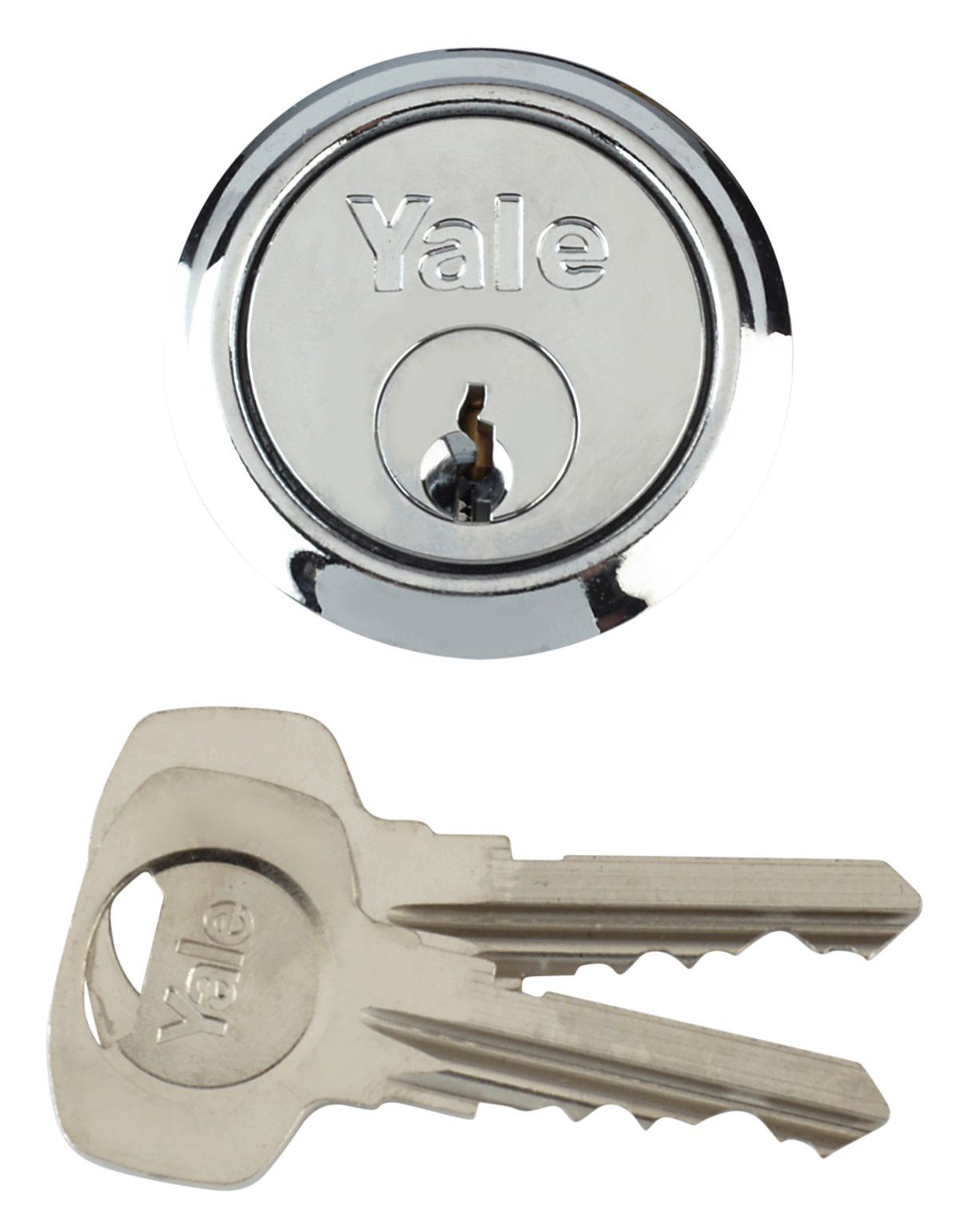 Yale Chrome-Plated Metal Single Rim Cylinder Lock, (L)42mm Price Comparisons | Compare The Build