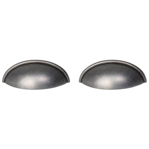 Cup Cabinet Handle Cast Iron 80mm - Pack of 2 | Compare The Build