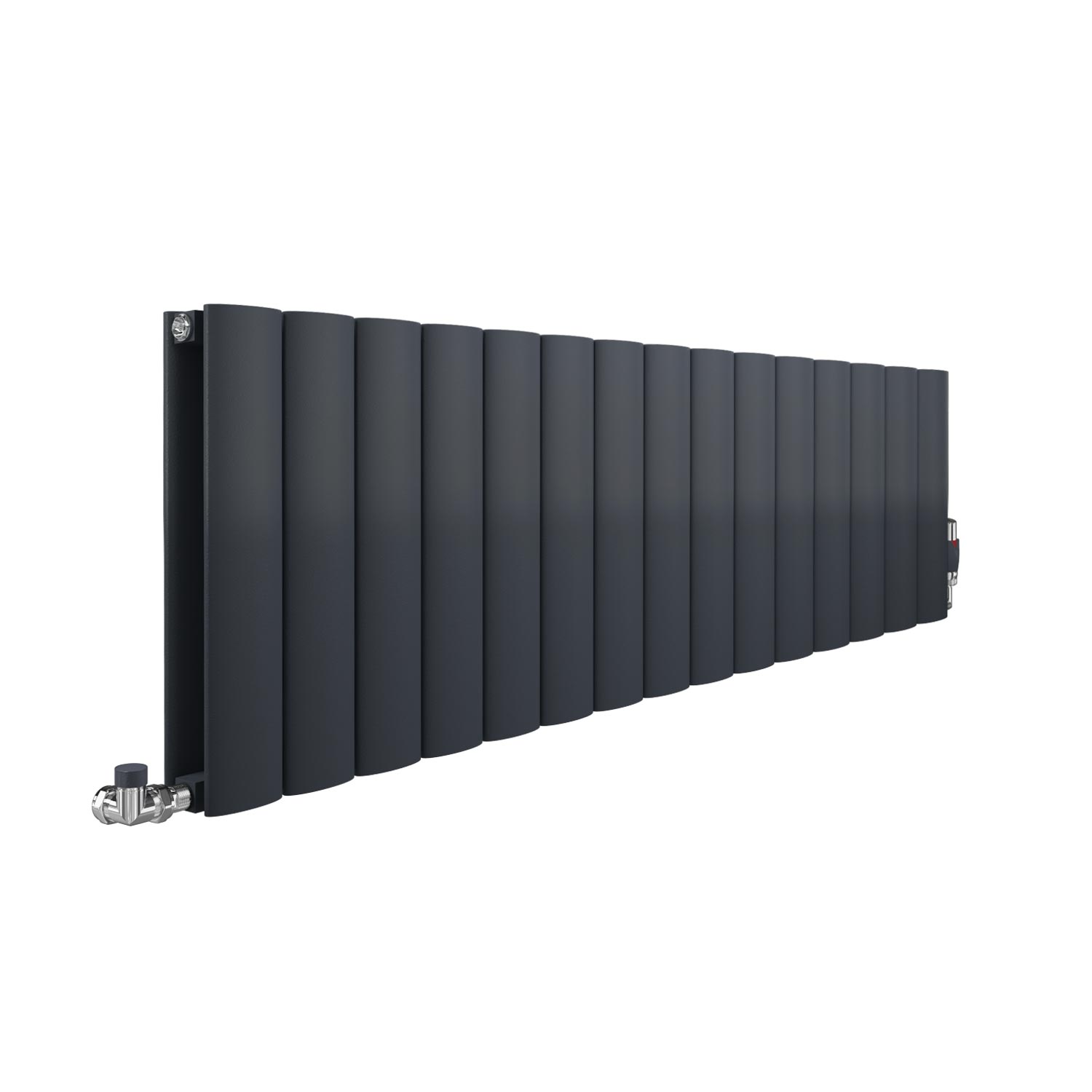 Apollo Magenta Aluminum Horizontal Radiator, Anthracite Curve, 300mm x 955mm Price Comparisons | Compare The Build