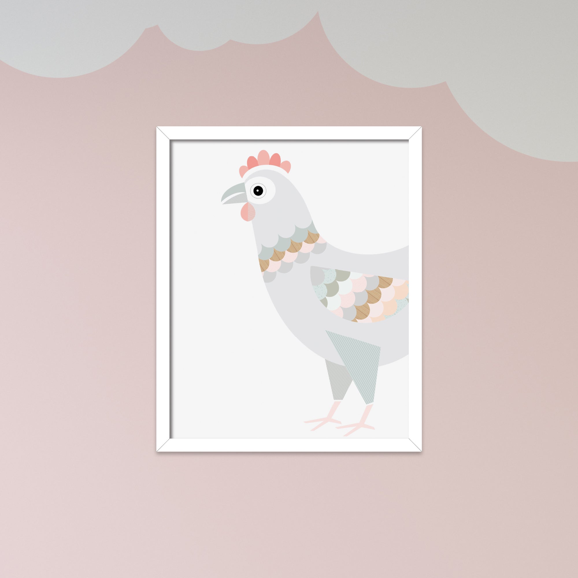 The Art Group Chicken Framed Print MultiColoured | Compare The Build