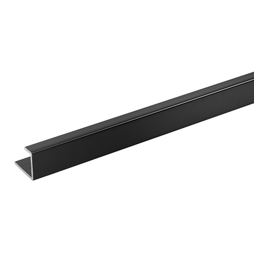 Compact Shower Wall End Trim - 2450mm Black Price Comparisons | Compare The Build