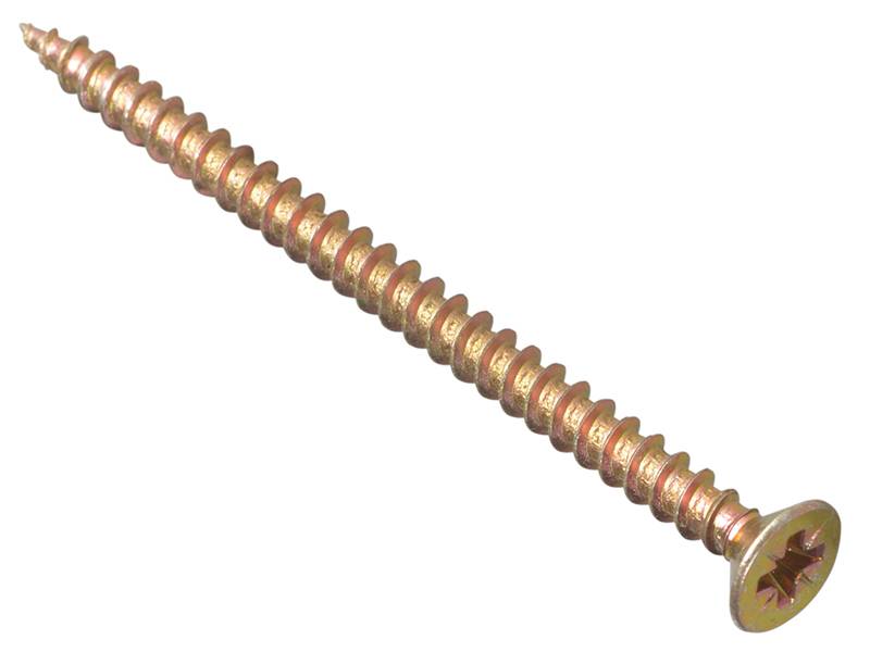 ForgeFix FORMPS570Y Multi-Purpose Pozi Compatible Screw CSK ST ZYP 5.0 x 70mm Box 100 Price Comparisons | Compare The Build