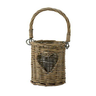 Large Natural Wicker Heart Wicker Candle Holder Price Comparisons | Compare The Build