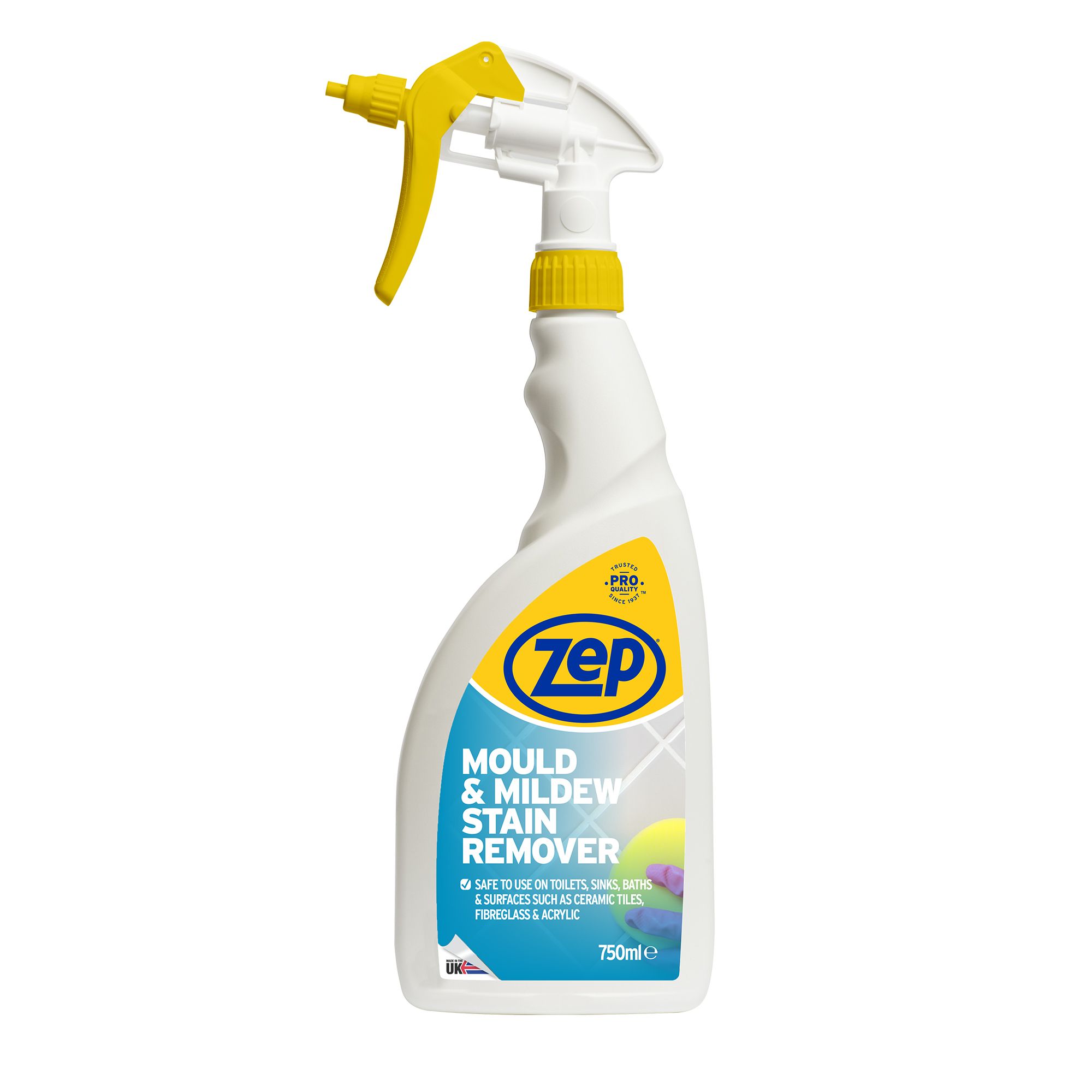 Zep Bathroom Liquid Mould & Mildew Remover, 0.75L Trigger Spray Bottle | Compare The Build