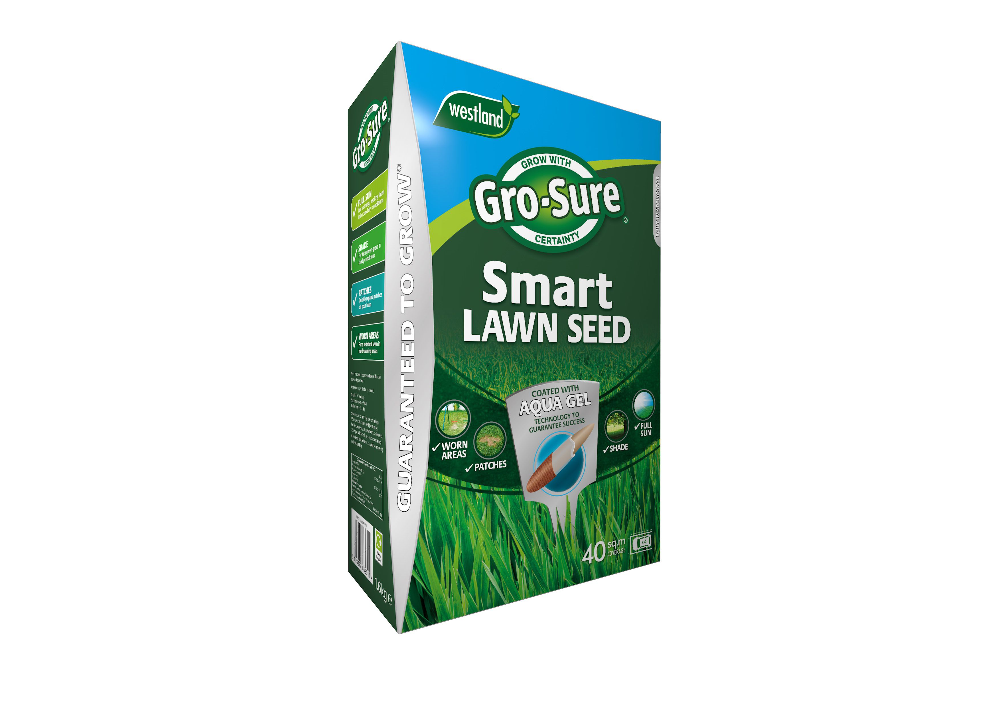 Gro Sure Smart Seed Lawn Fertiliser 40M² 1.6Kg Price Comparisons | Compare The Build