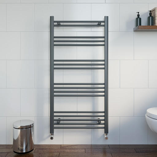 DuraTherm Heated Towel Rail Anthracite 1200 x 600mm Flat Price Comparisons | Compare The Build