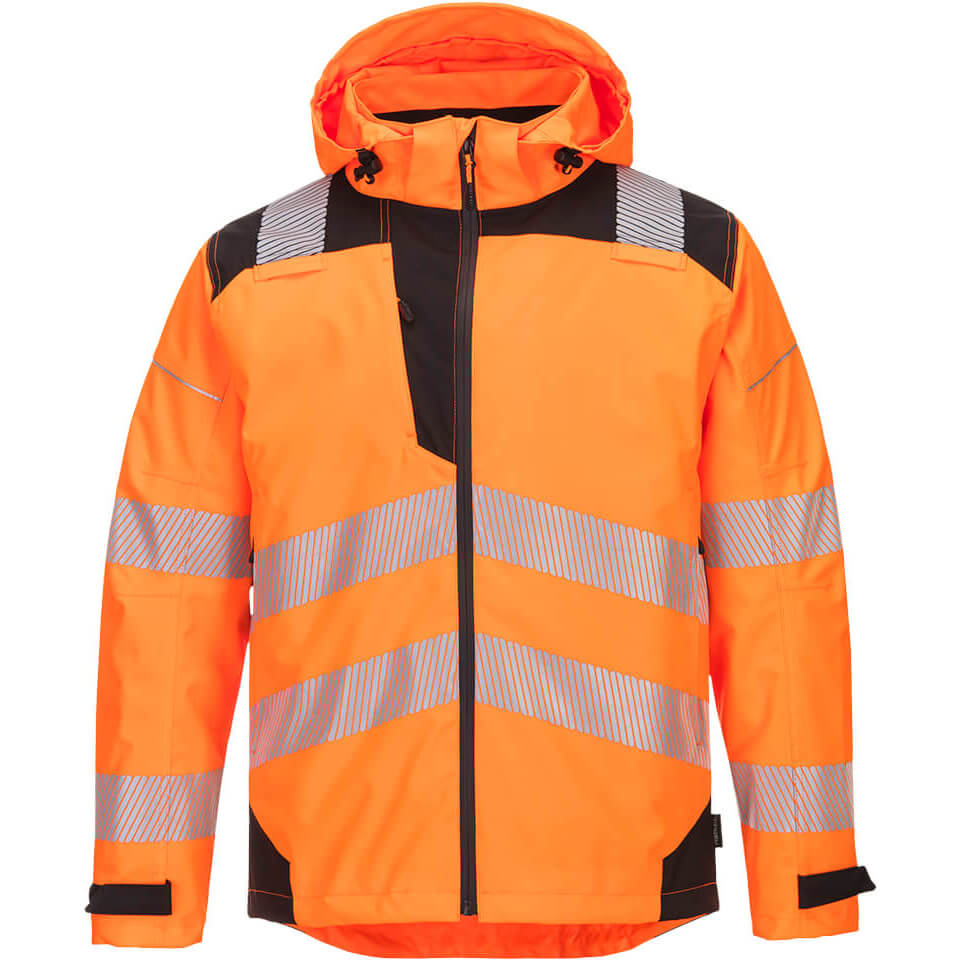 Portwest PW36 Extreme Rain Jacket Orange / Black XL Price Comparisons | Compare The Build