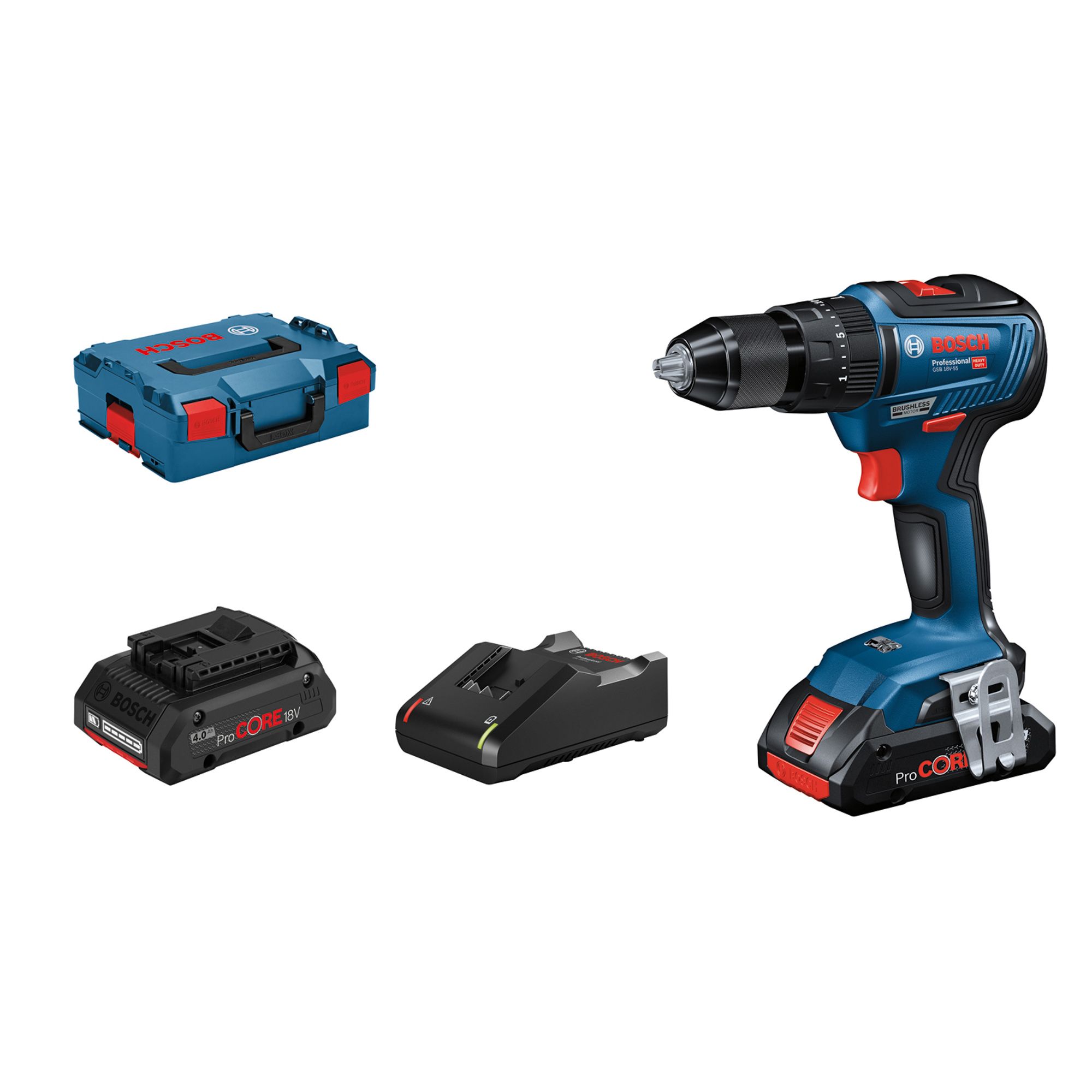 Bosch 18V 2 X 2.0Ah Li-Ion Cordless Combi Drill Gsb 18V 55 Price Comparisons | Compare The Build