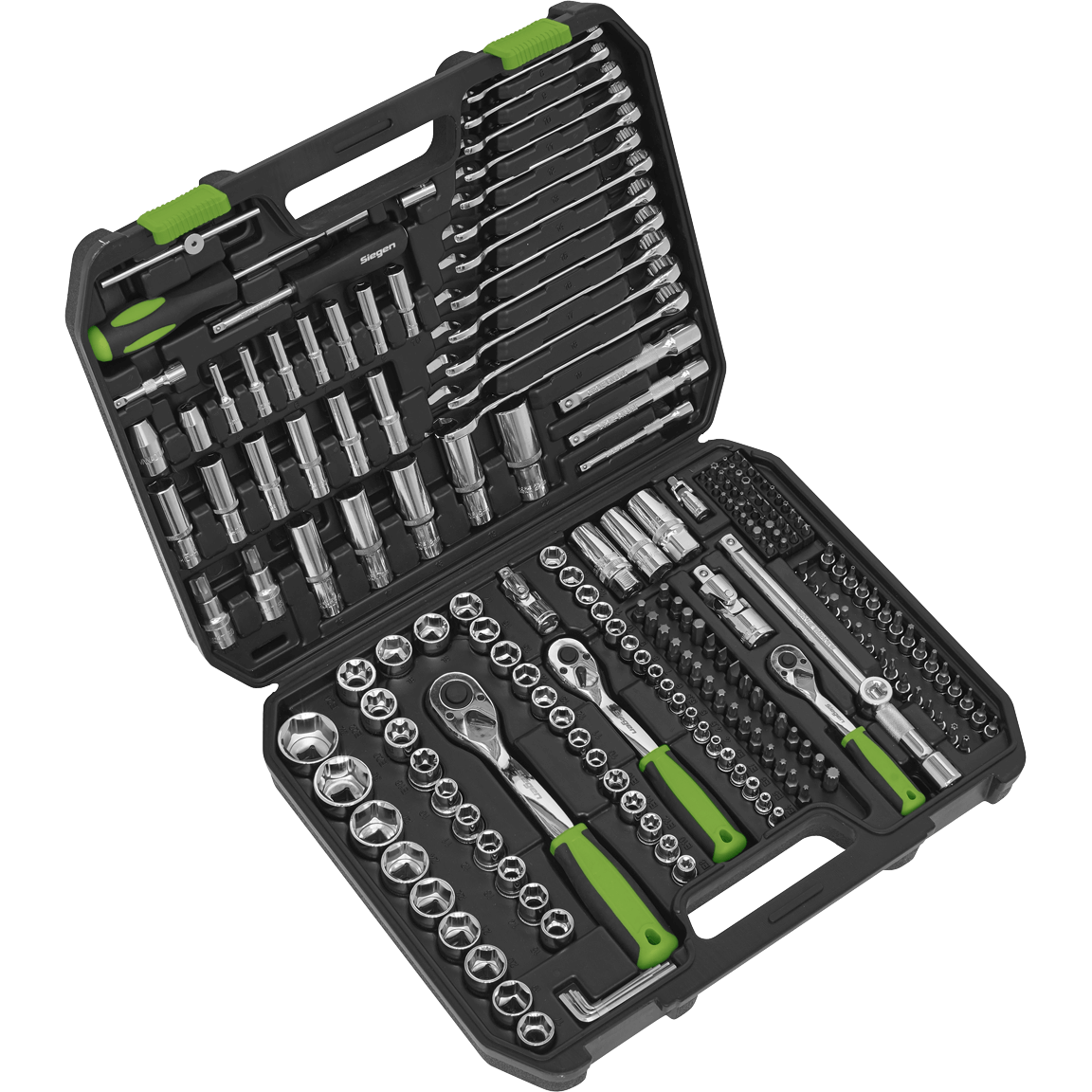 Siegen 219 Piece Combination Drive Socket Spanner and Screwdriver Set Combination Price Comparisons | Compare The Build