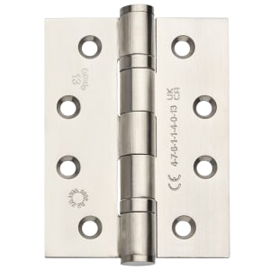 Grade 13 Fire Rated Ball Bearing Hinge Satin Stainless Steel 102mm - Pack of 3 | Compare The Build