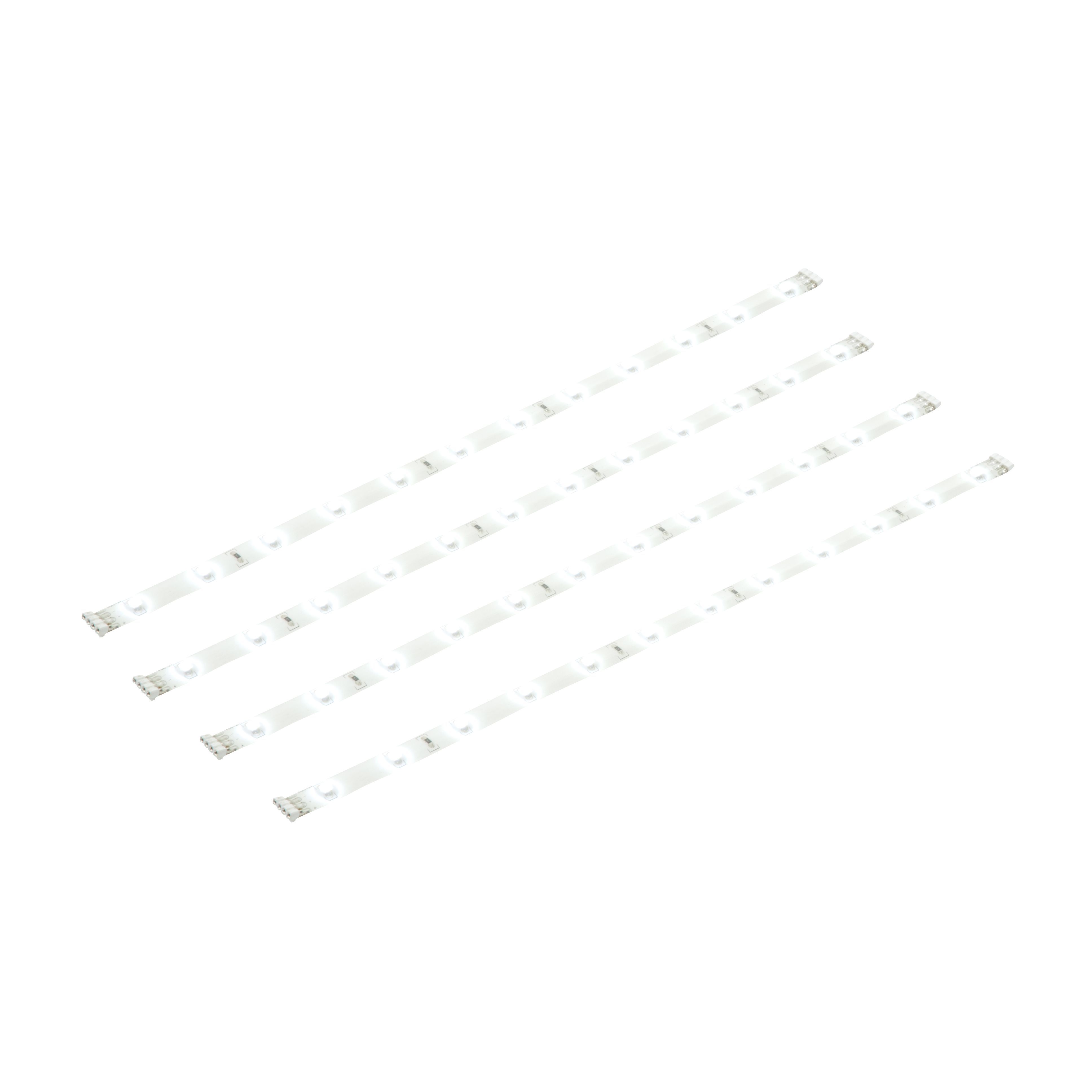 Masterlite Mains-Powered Led Warm White Strip Light Ip20 60Lm (L)0.3M, Pack Of 4 Price Comparisons | Compare The Build